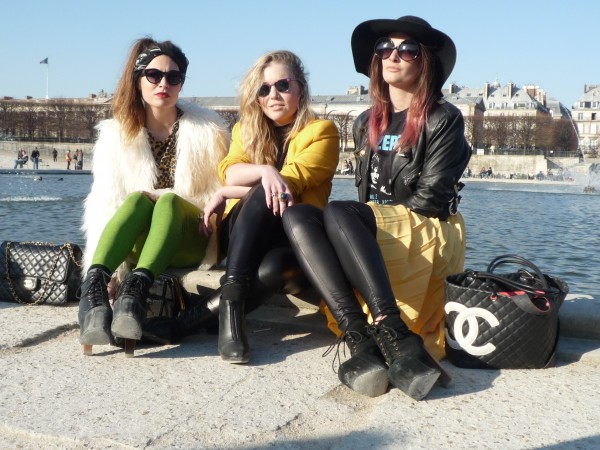 Jardin des Tuileries, afuera del desfile de Chloé